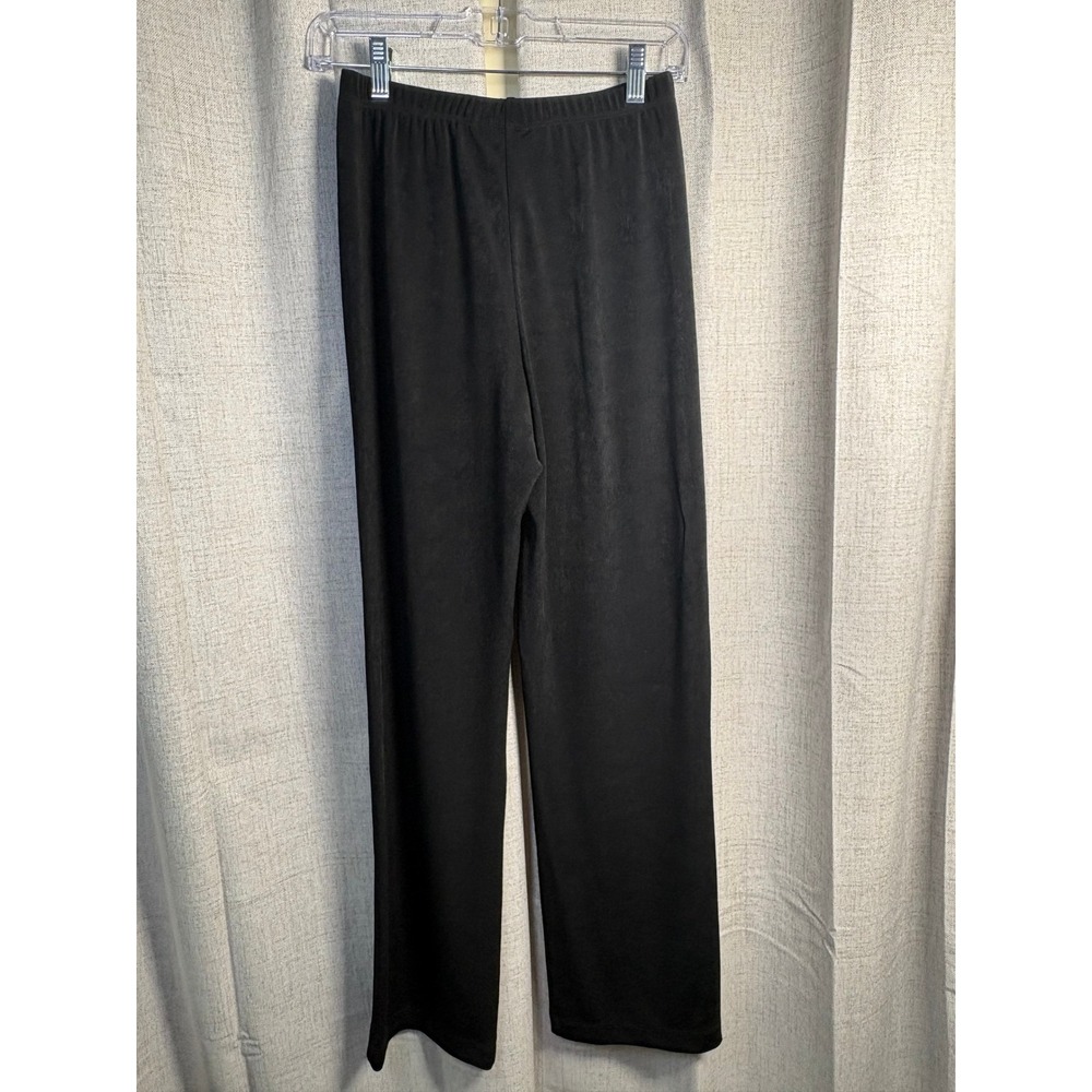 Chicos Travelers No Tummy Pants Black Straight Leg Pull On Womens 0